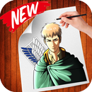 How to draw attack on titan glitter step by step APK