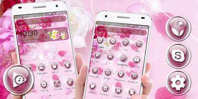 Shining Pink Flower Theme screenshot 3