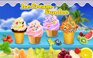 Summer Ice Cream Sundae Maker Poster