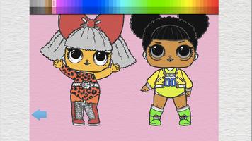 LOL Dolls Coloring Game تصوير الشاشة 2