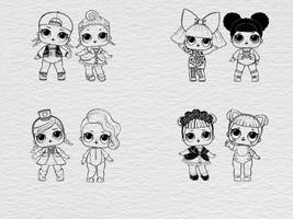 LOL Dolls Coloring Game syot layar 3