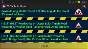 SG Traffic Incidents screenshot 1