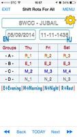 Shift Rota App SWCC SABIC rota 截图 1