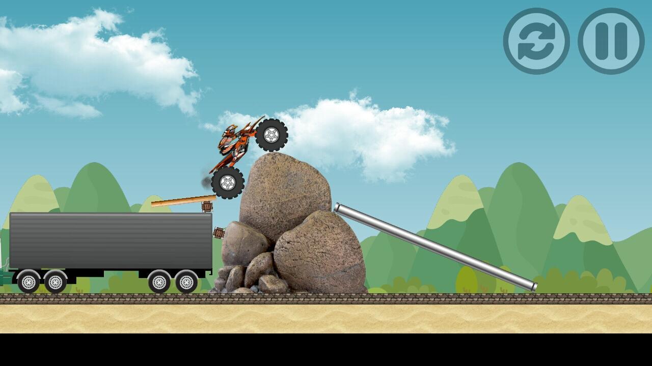 1 версия hill climb racing. Hill Climb Racing чудовище.