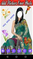 Women Saree Photo Suit تصوير الشاشة 1