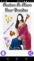 Women Saree Photo Suit imagem de tela 3