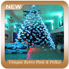 آیکون‌ Unique Retro Pink & Polka Dot Trees