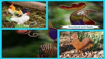 Unique Styrofoam Rusty Rooster Garden Ornament স্ক্রিনশট 1