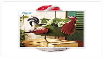 Unique Styrofoam Rusty Rooster Garden Ornament ภาพหน้าจอ 2