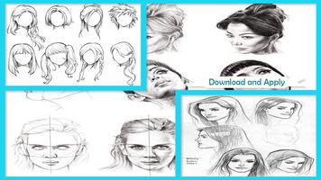 Step by Step Drawing Female Face স্ক্রিনশট 1