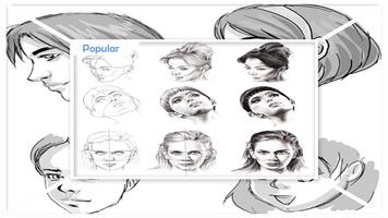 Step by Step Drawing Female Face capture d'écran 2