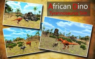 African Dino Tyrannosaurus Sim capture d'écran 3