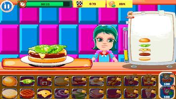 2 Schermata Burger Chef : New Burger Shop Fast Food Chef Free