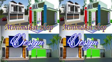 Minimalist shop design poster