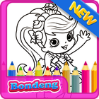 Girls Shopkins Coloring-icoon