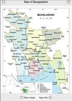 Map of Bangladesh - মানচিত্র Affiche