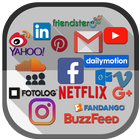 آیکون‌ All Social Networks In One App 2018