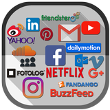 All Social Networks In One App 2018 أيقونة