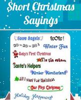 Short Christmas Sayings Plakat