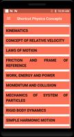 Shortcut Physics Concepts Poster