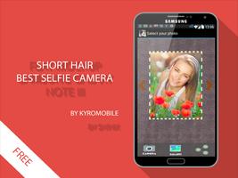 Short hair best selfie Camera poster