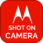 Shot on camera motorola: Add stamp on camera photo icône