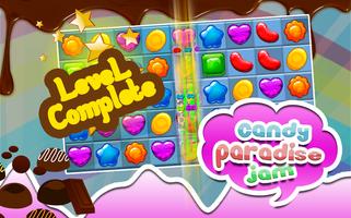 Candy Paradise Jam Match 3 Game โปสเตอร์