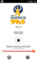 Rádio Atlântica FM 99,5 الملصق