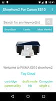 Showhow2 for Canon Pixma E510 Affiche