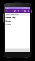 English to French Dictionary screenshot 1
