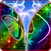 Shiny Butterfly Zipper Lock icon