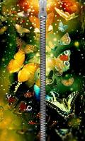 Shiny Butterfly Zipper Lock पोस्टर
