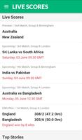 Cricket Live Score 2017 Ekran Görüntüsü 1