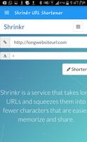 Shrinker URL Shortener اسکرین شاٹ 1