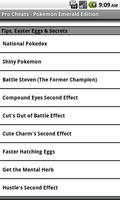 Pro Cheats Pokemon Emerald Edn Ekran Görüntüsü 2