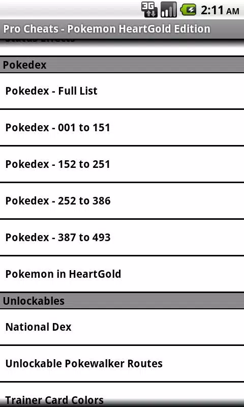 Pokemon HeartGold Version Cheats & Cheat Codes for DS and PC