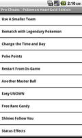Pro Cheats: Pokemon HeartGold captura de pantalla 2