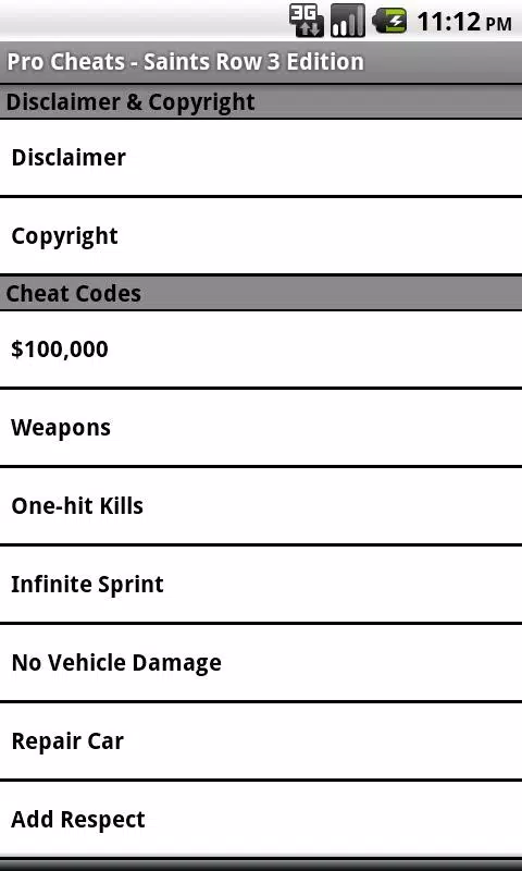 Saints Row 3 cheats, Full list of codes and how to use them