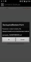 Backup and Restore point. Affiche