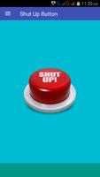 Shut Up Button to stop irriatating  peoples الملصق