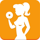 Fitness with dumbbells آئیکن