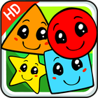 Learn shapes games for kids icône