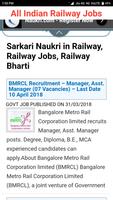 Indian Railway jobs capture d'écran 1