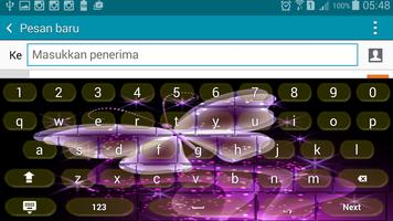 Butterflies neon keyboard スクリーンショット 1