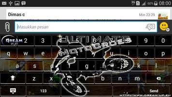 Motor Cross Keyboard Theme اسکرین شاٹ 1