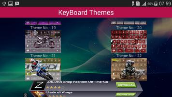 Motor Cross Keyboard Theme اسکرین شاٹ 2