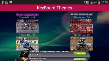 Motor Cross Keyboard Theme скриншот 2