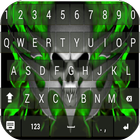 Skull neon keyboard ícone