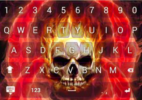Skull neon keyboard स्क्रीनशॉट 3