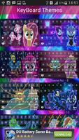 Little Pony Neon Keyboard poster